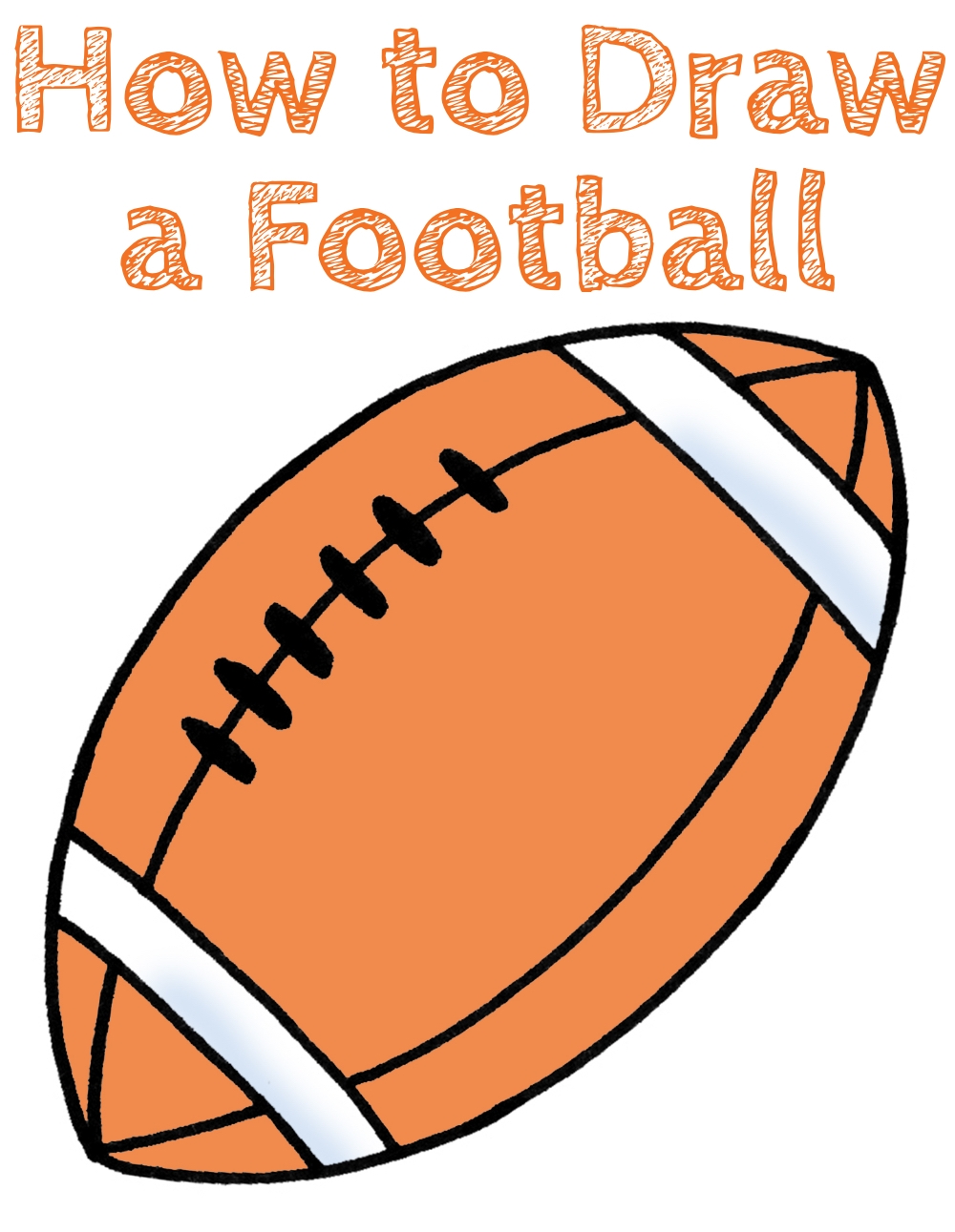 How To Draw A Football How To Draw Easy