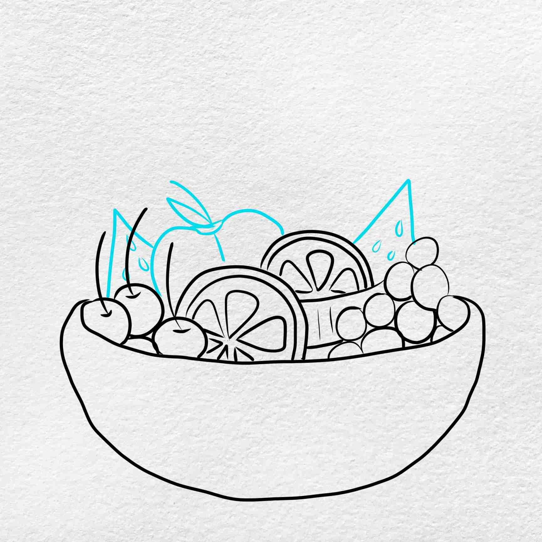 How To Draw A Fruit Bowl HelloArtsy
