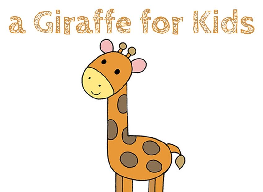 How To Draw A Giraffe For Kids How To Draw Easy