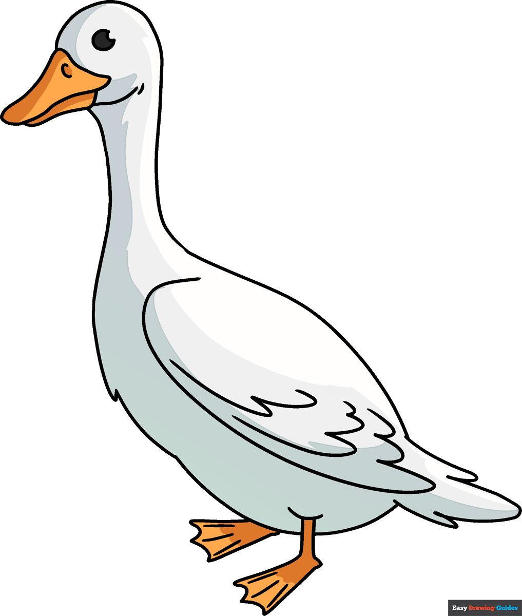 How To Draw A Goose Really Easy Drawing Tutorial