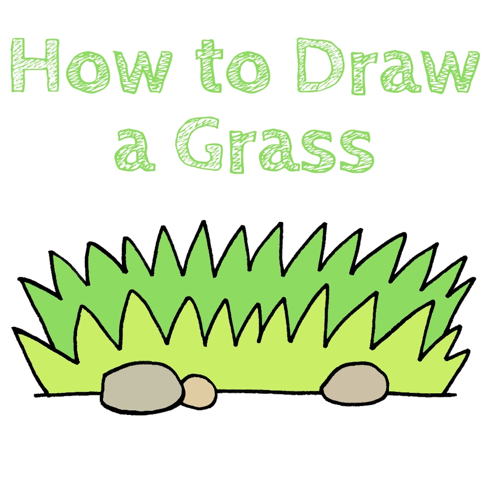 How To Draw A Grass How To Draw Easy
