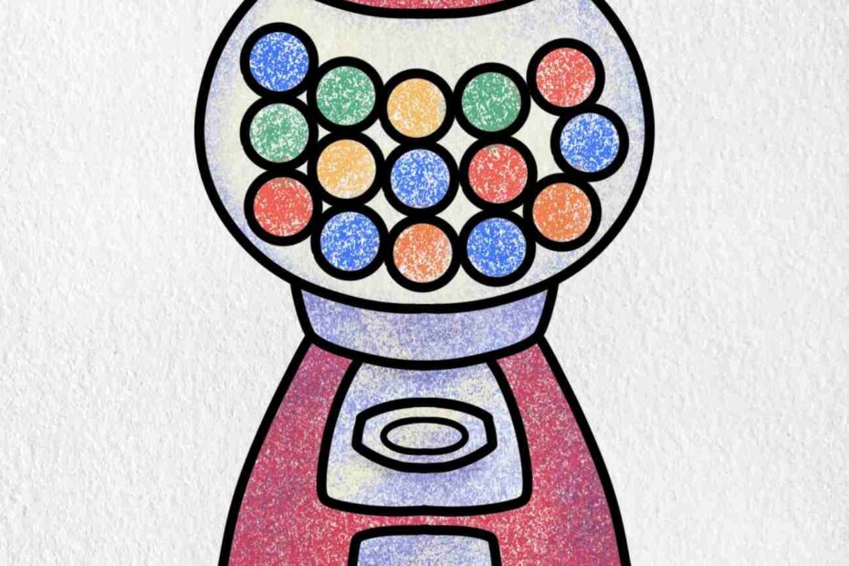 How To Draw A Gumball Machine HelloArtsy
