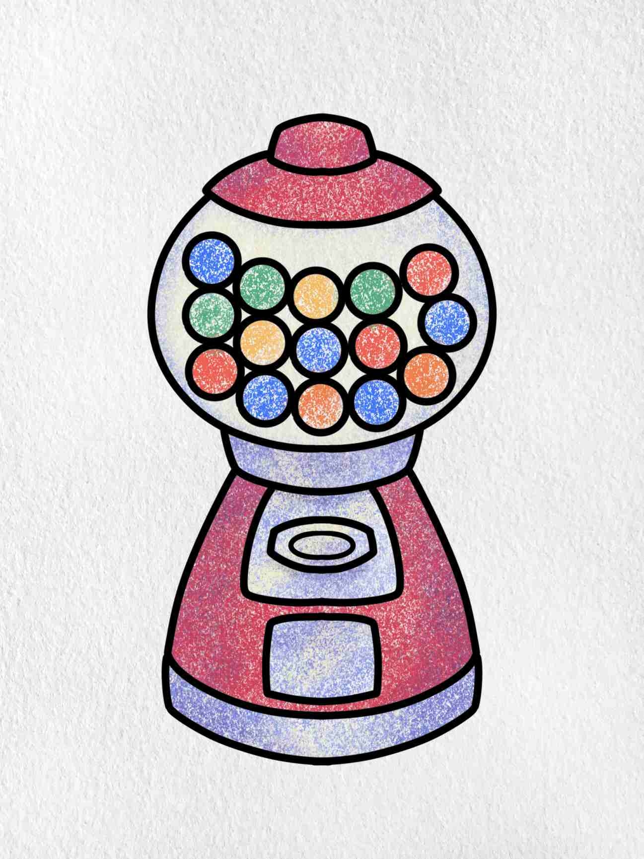 How To Draw A Gumball Machine HelloArtsy