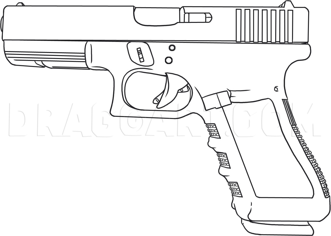 how do you draw guns