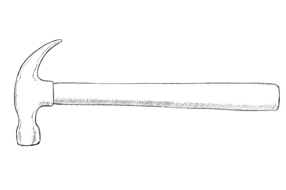 How To Draw A Hammer