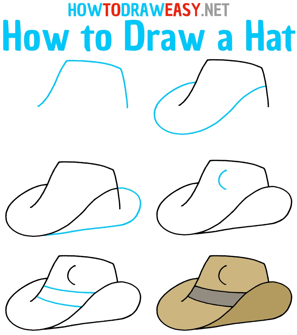 How To Draw A Hat How To Draw Easy