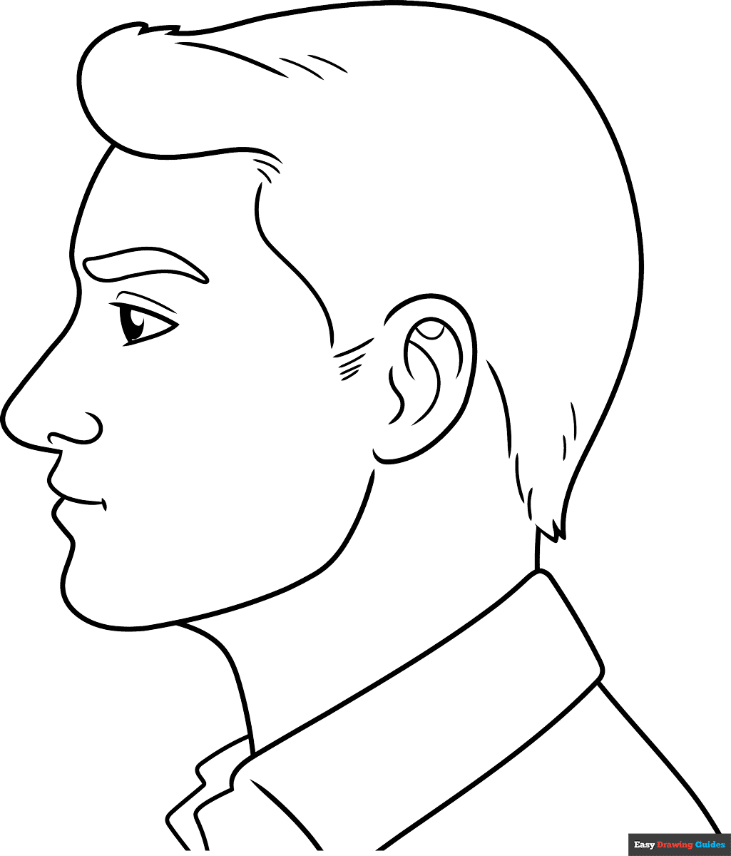 How To Draw A Head Outline Really Easy Drawing Tutorial