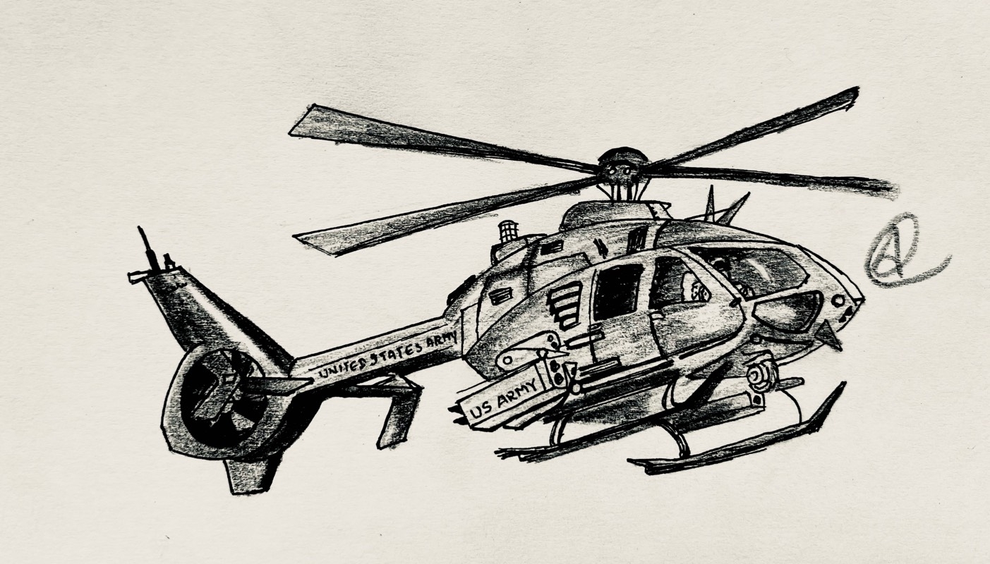 How To Draw A Helicopter Inspiration Sketch A Day