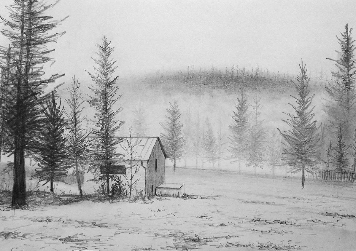How To Draw A House In The Snow Online Art Lessons
