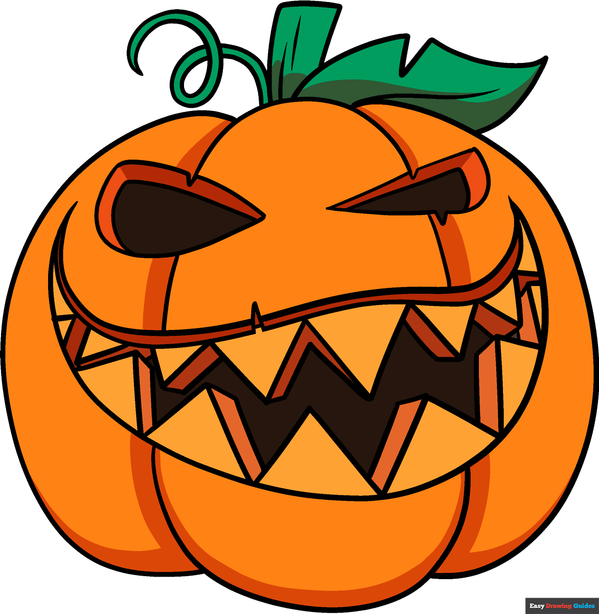 jack o lantern drawing