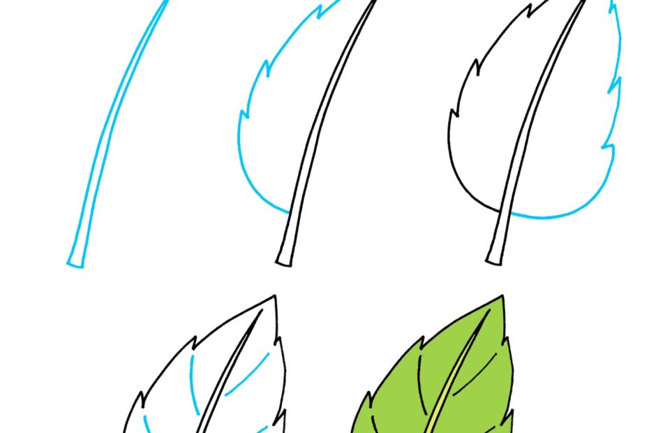 How To Draw A Leaf How To Draw Easy