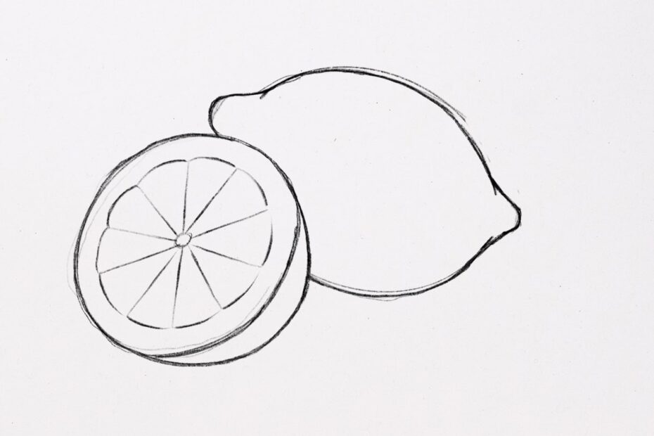 How To Draw A Lemon easy Step By Step