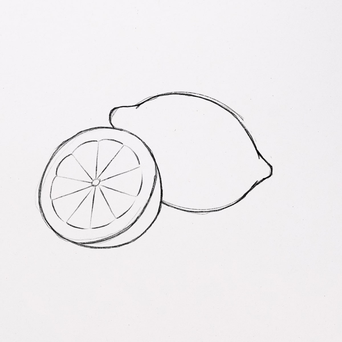 How To Draw A Lemon easy Step By Step 