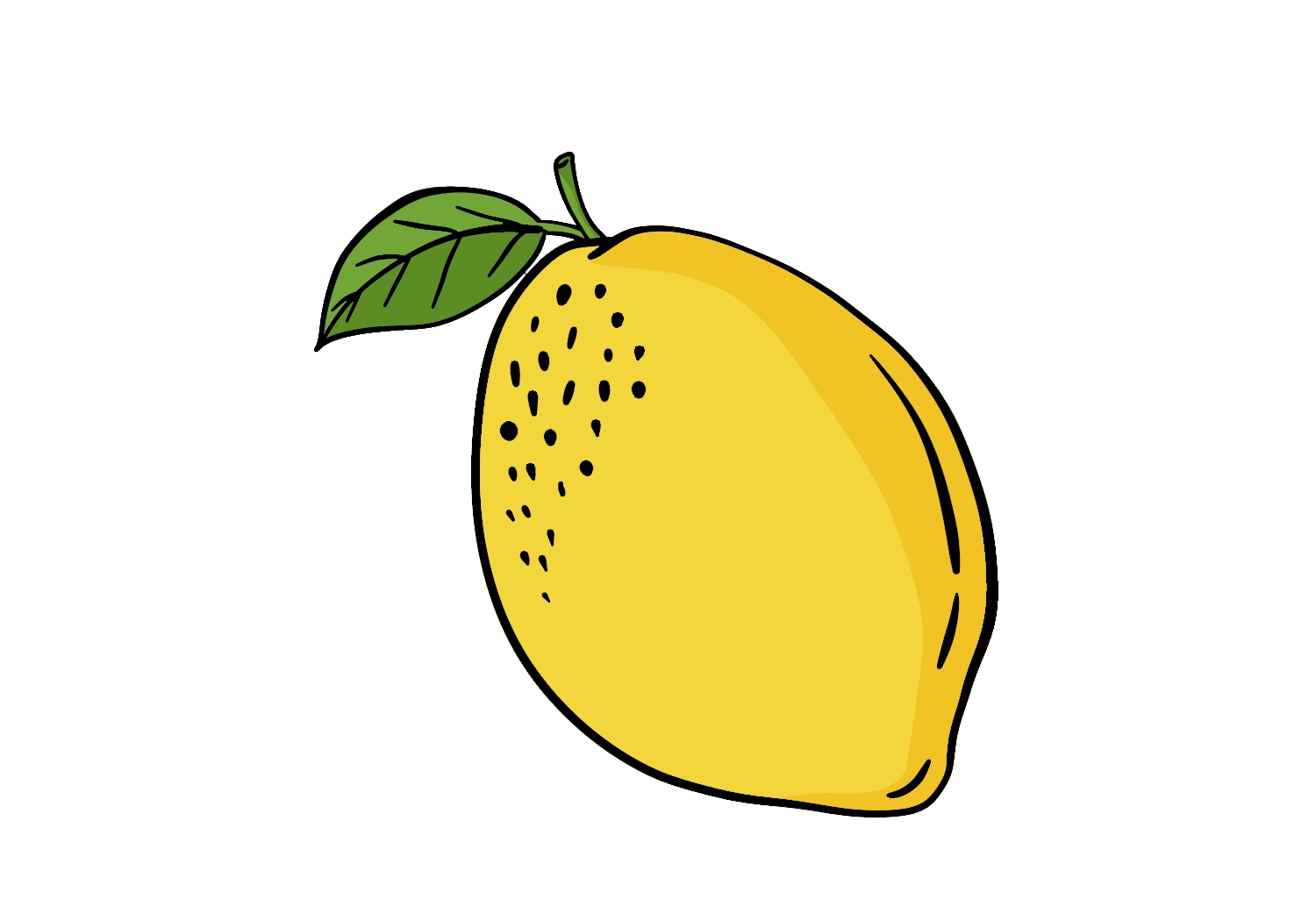 How To Draw A Lemon in 3 Easy Steps Design Bundles