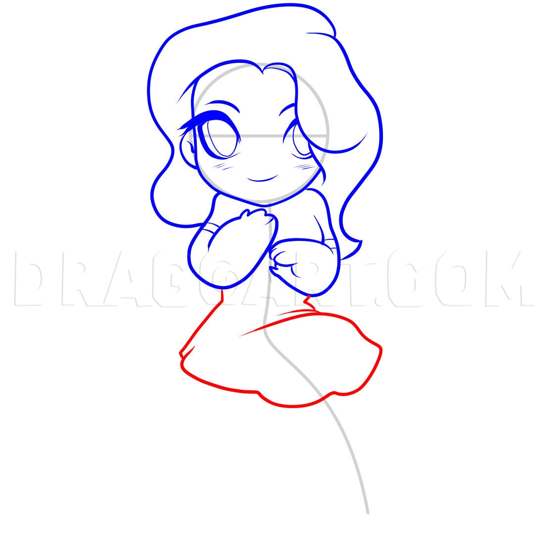 little girl drawing