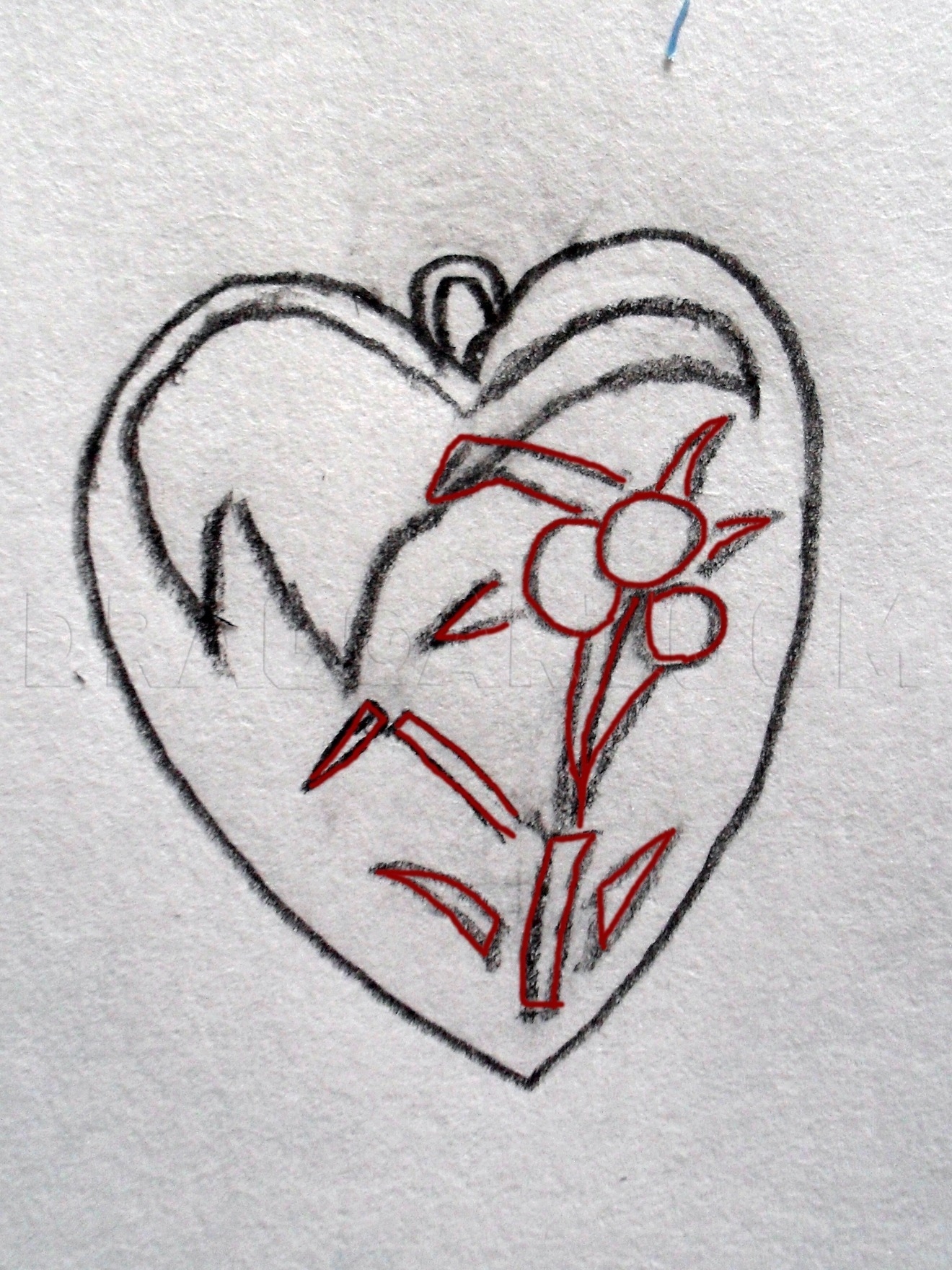 locket easy drawing