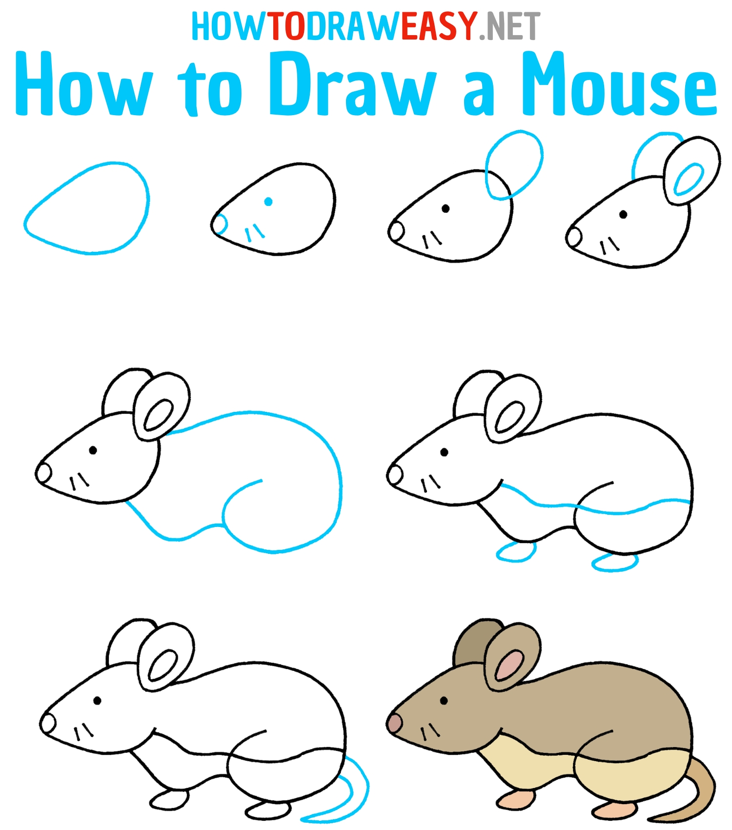 How To Draw A Mouse How To Draw Easy