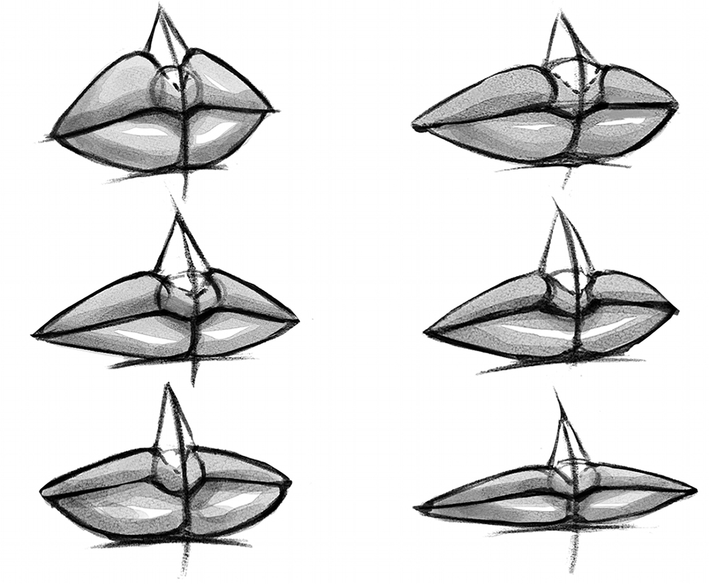 How To Draw A Mouth And Lips Art Rocket