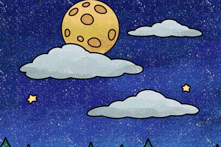 How To Draw A Night Sky HelloArtsy
