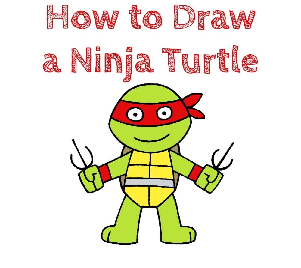 how to draw a ninja turtle