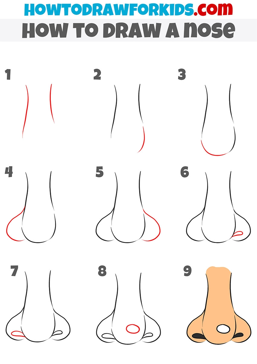 how to draw noses