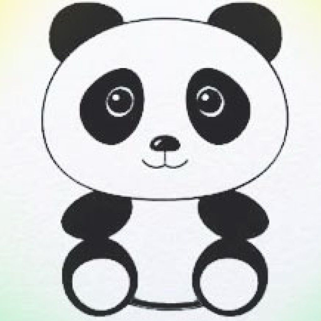 panda drawing easy