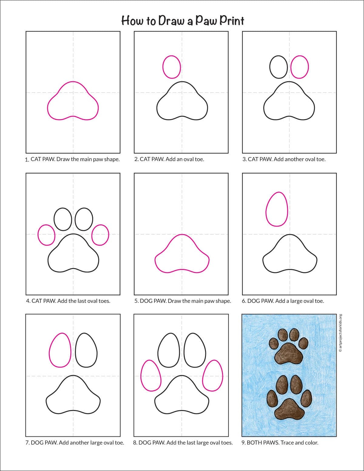 paw drawing