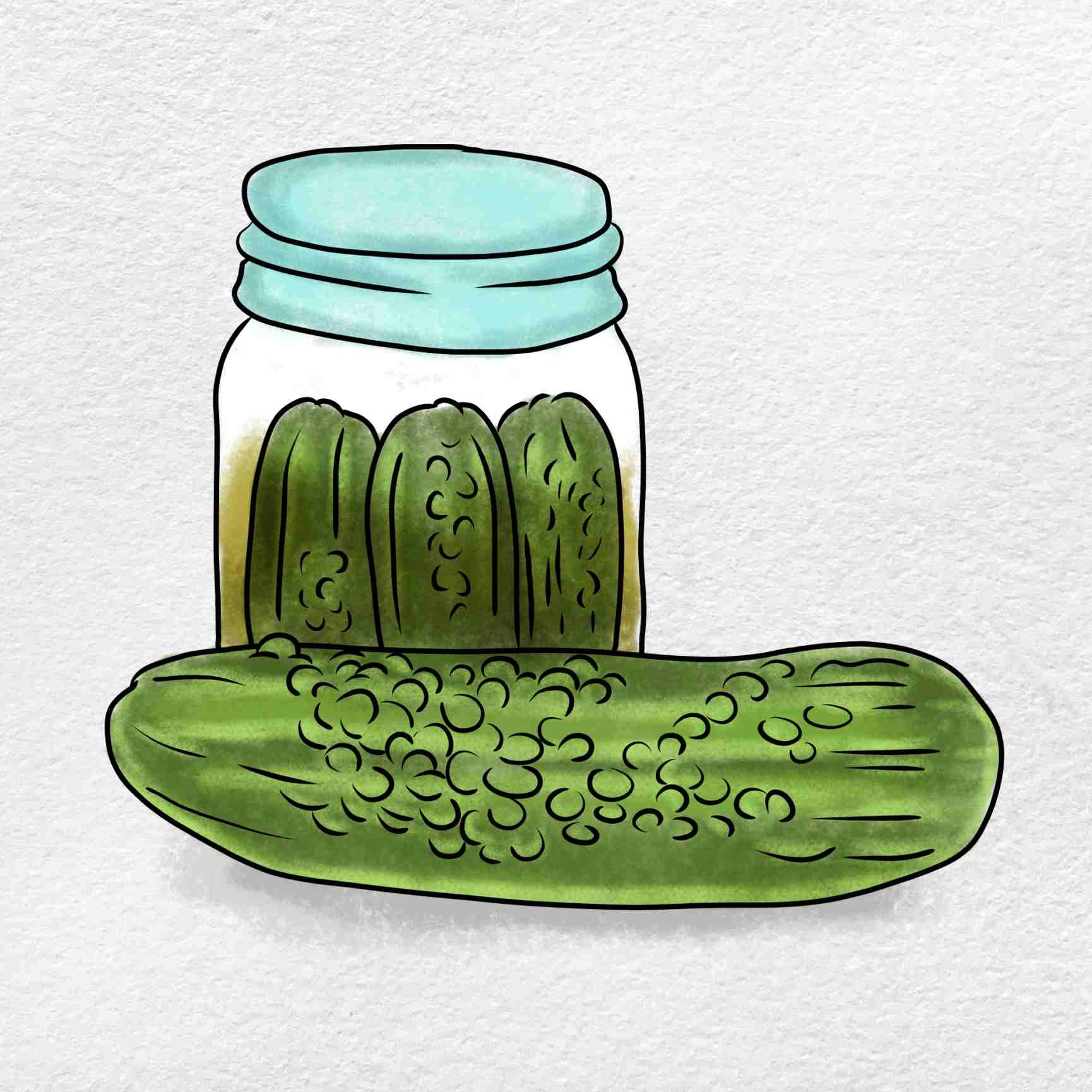 How To Draw A Pickle HelloArtsy