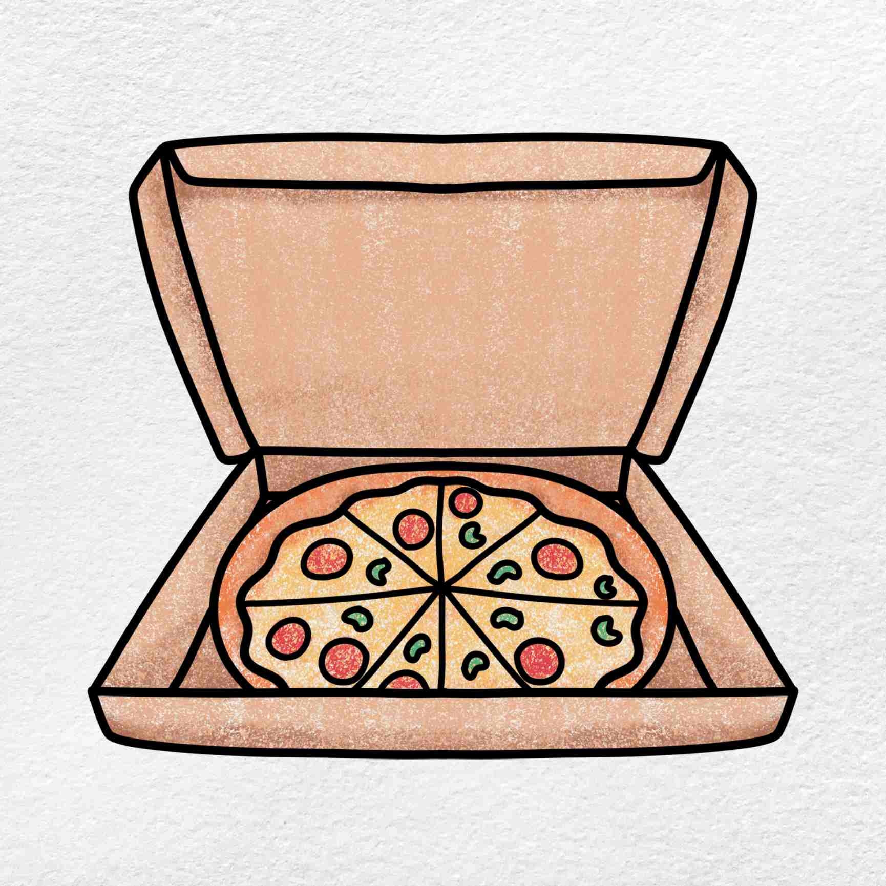 How To Draw A Pizza Box HelloArtsy