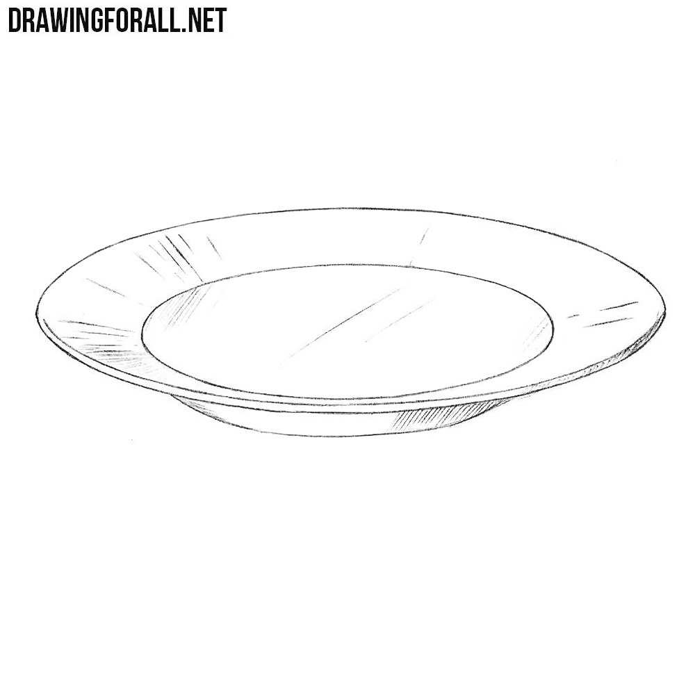 How To Draw A Plate