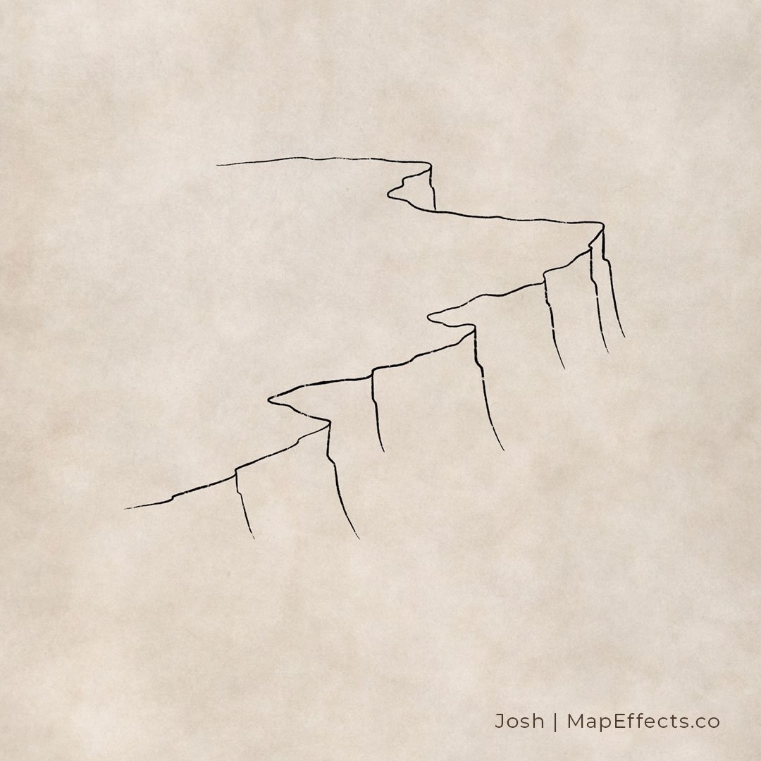 How To Draw A Plateau Or Cliff On Your Fantasy Maps Map Effects