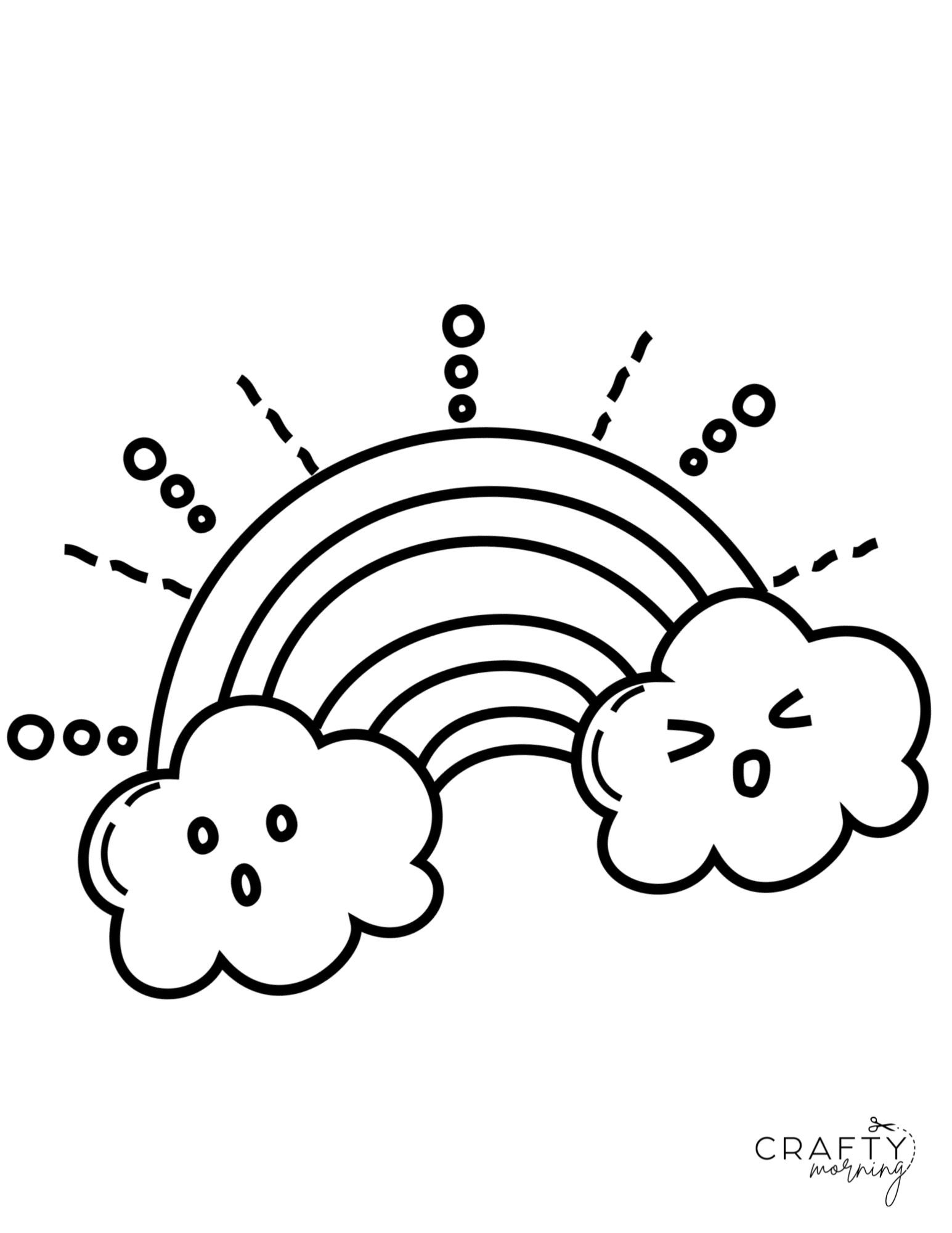 How To Draw A Rainbow Crafty Morning