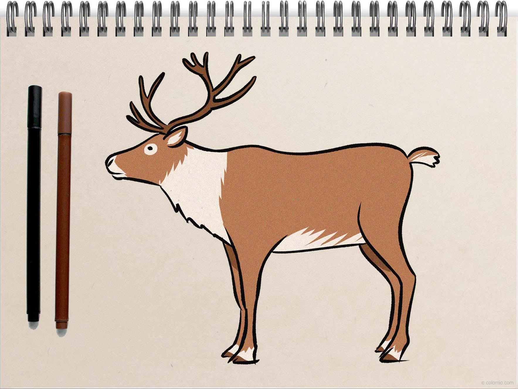 reindeer drawing