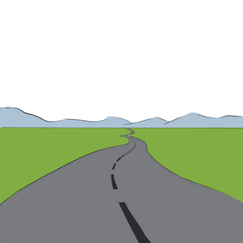 How To Draw A Road Easy Drawing Art