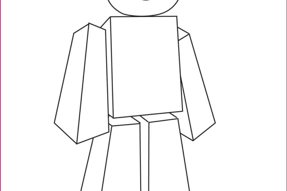 How To Draw A Roblox Character Step by Step Art Lesson For Kids
