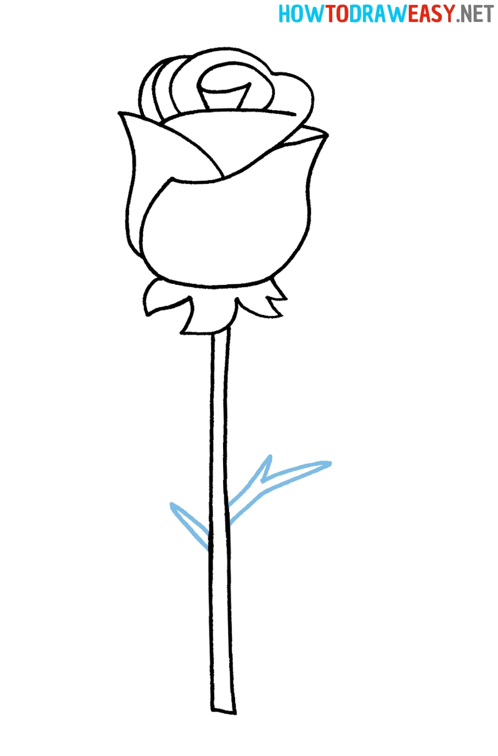 How To Draw A Rose Easy How To Draw Easy