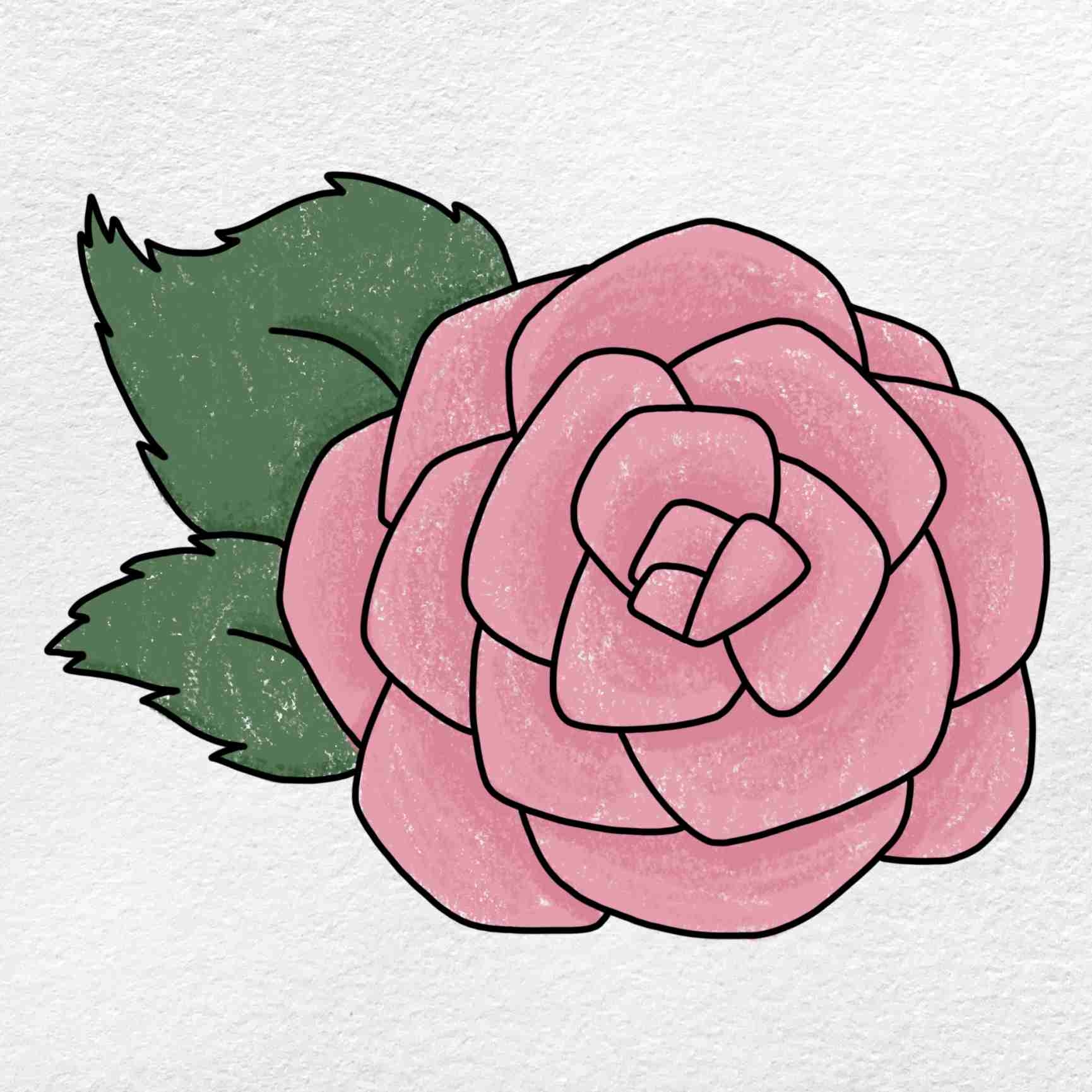 How To Draw A Rose For Beginners HelloArtsy
