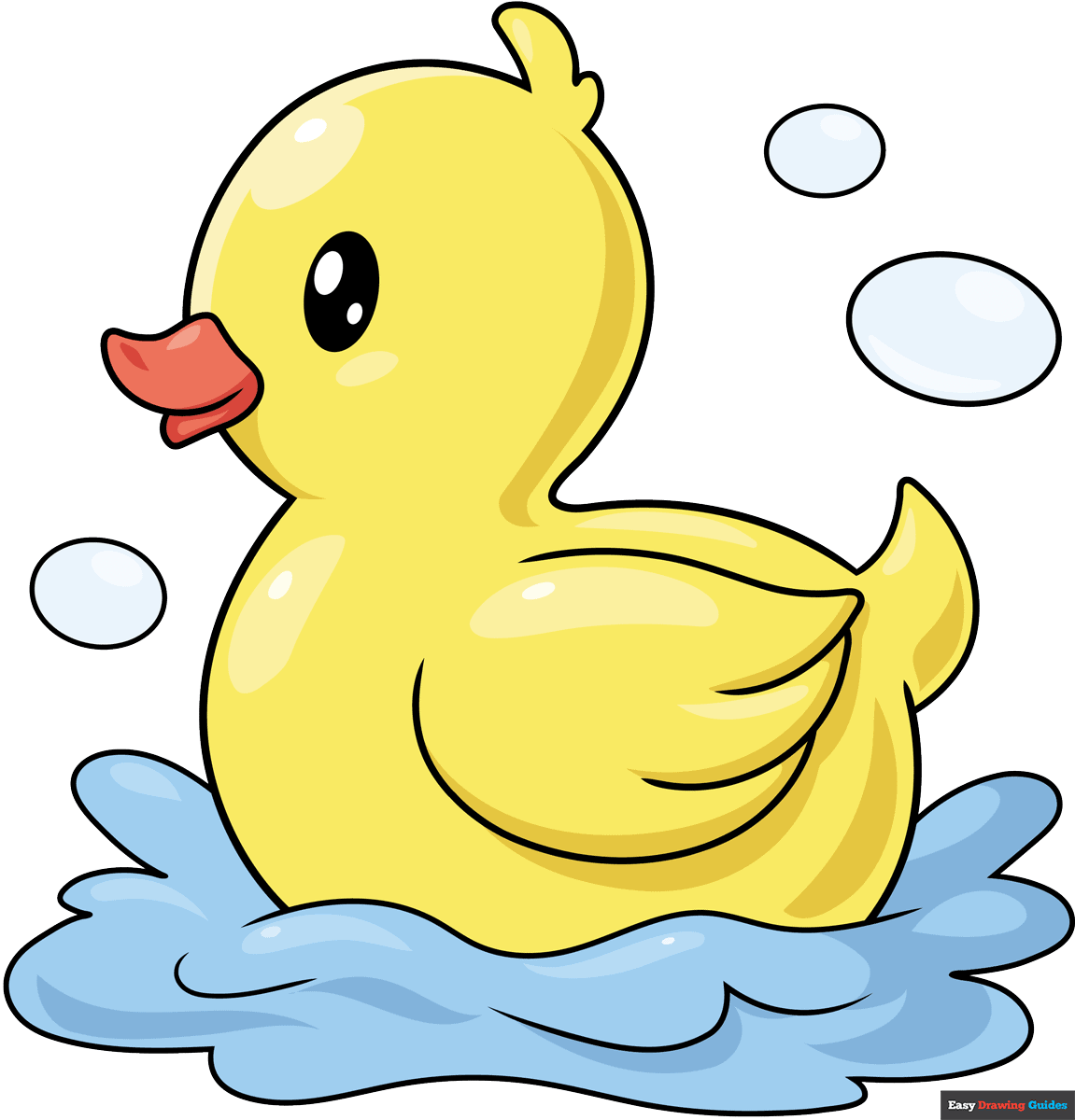 How To Draw A Rubber Duck Really Easy Drawing Tutorial