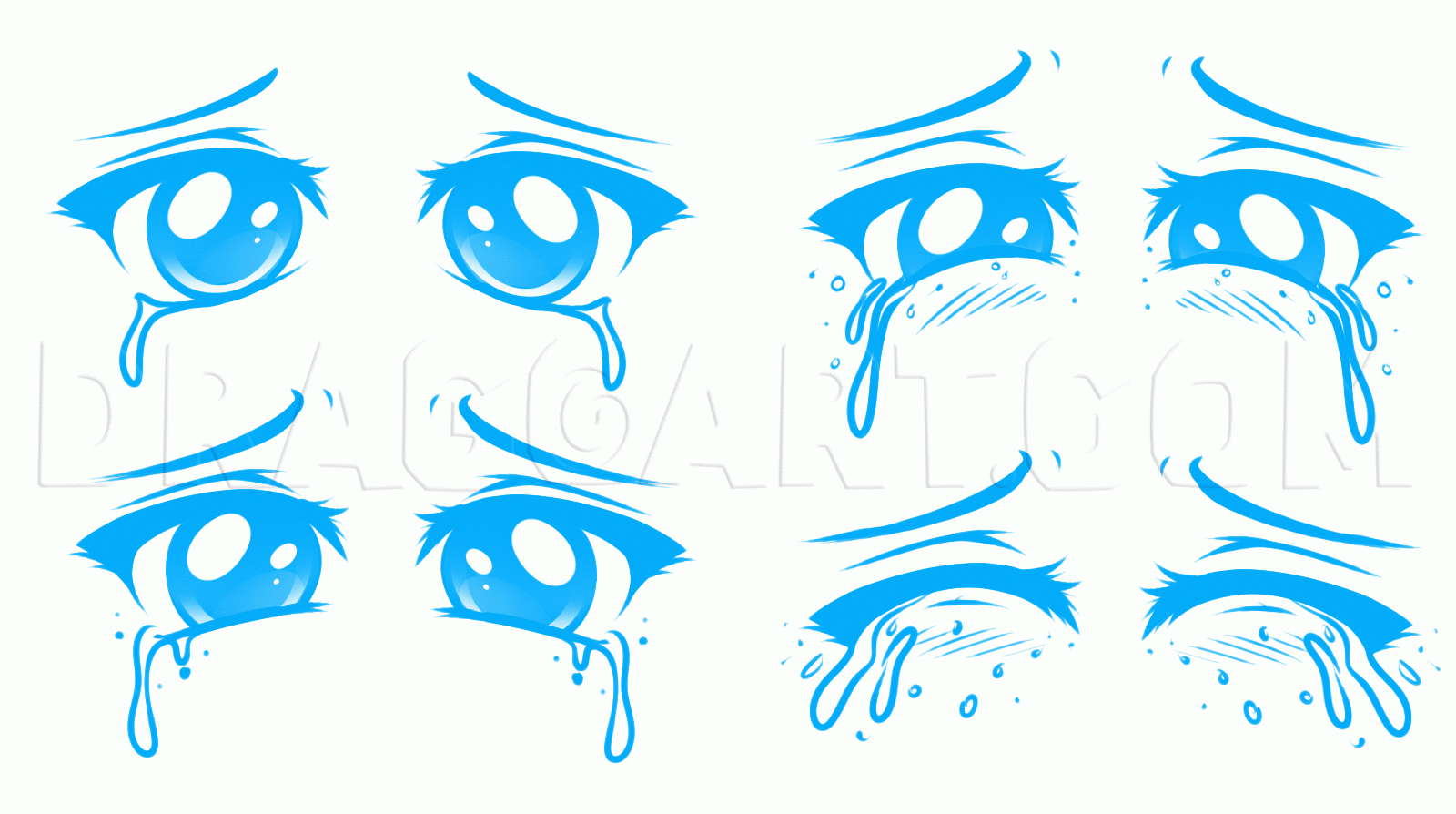 How To Draw A Sad Face Sad Anime Face Drawing Step By Step By Dawn DragoArt