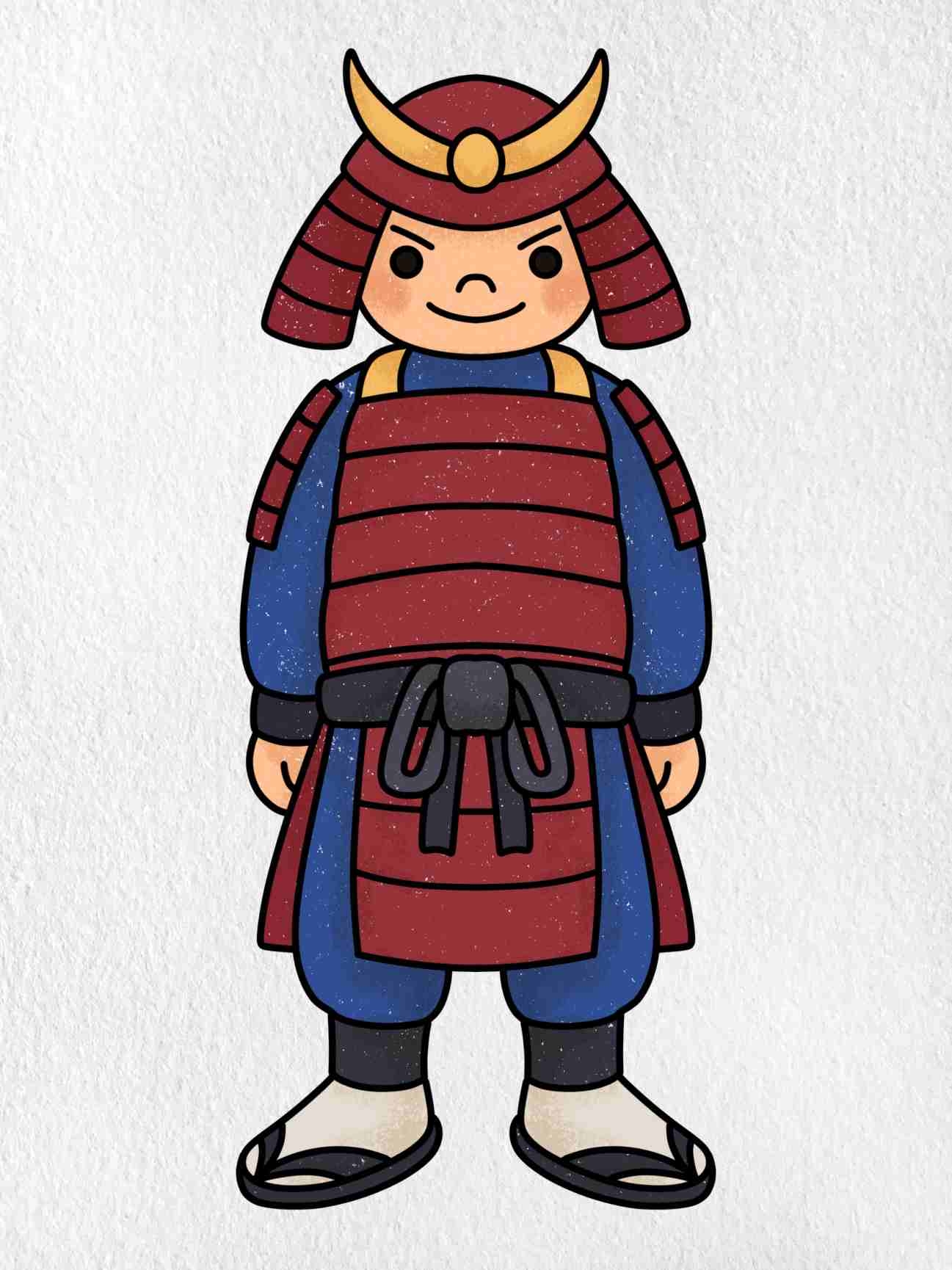 How To Draw A Samurai HelloArtsy