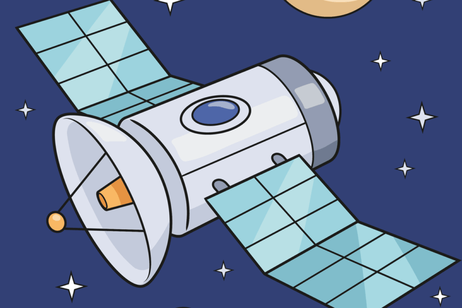 How To Draw A Satellite Really Easy Drawing Tutorial