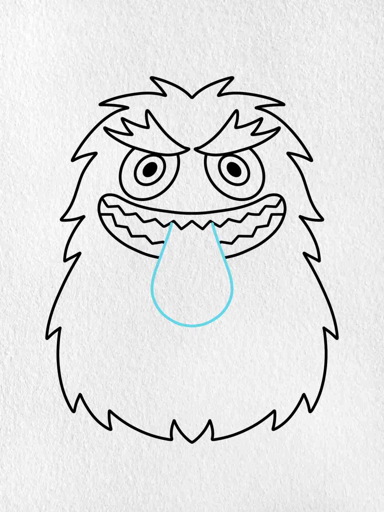 How To Draw A Scary Monster HelloArtsy