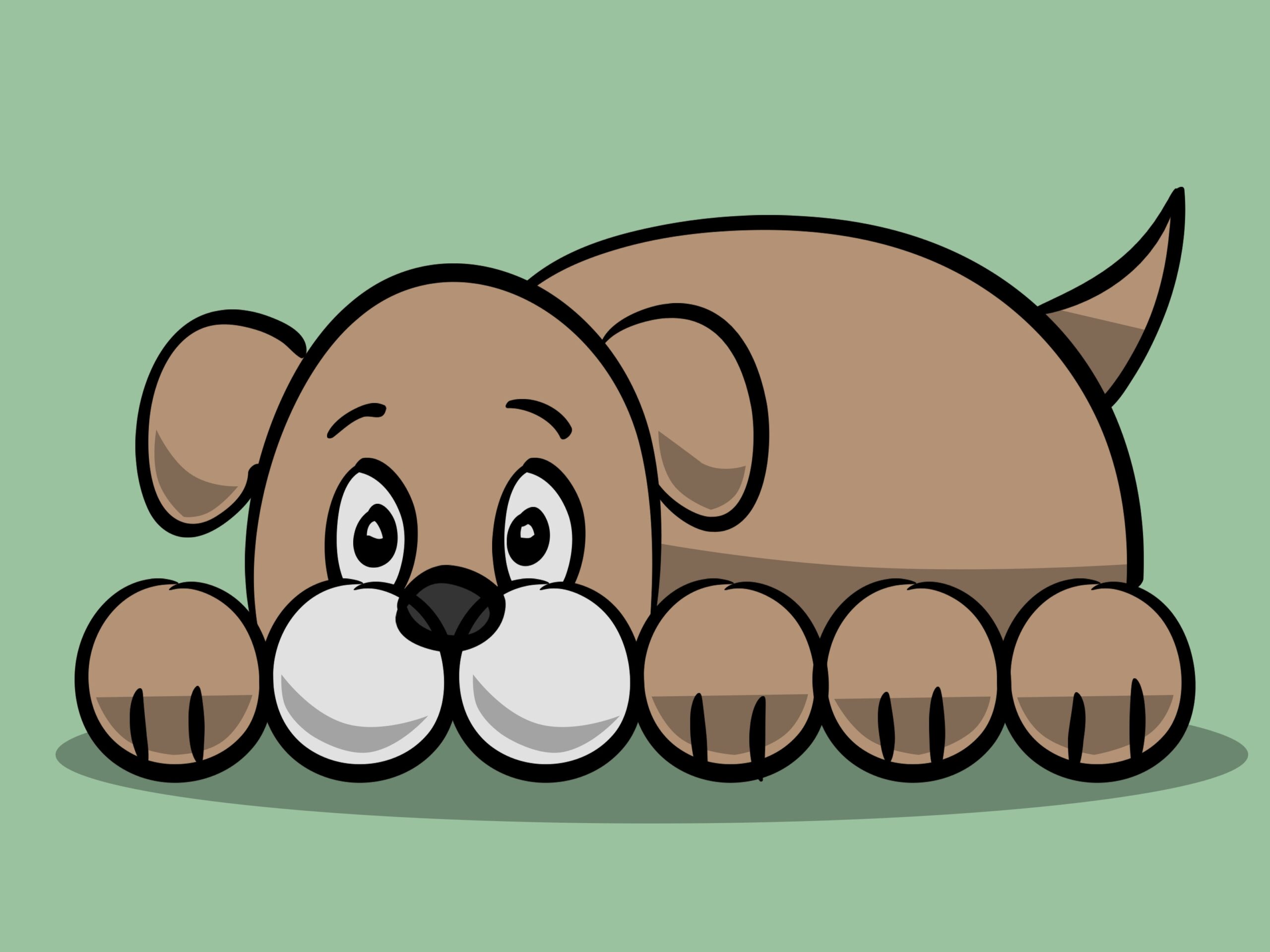 How To Draw A Simple Cartoon Dog 11 Steps with Pictures 