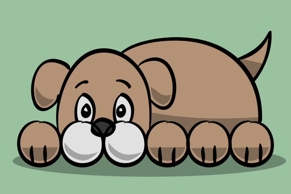 How To Draw A Simple Cartoon Dog 11 Steps with Pictures