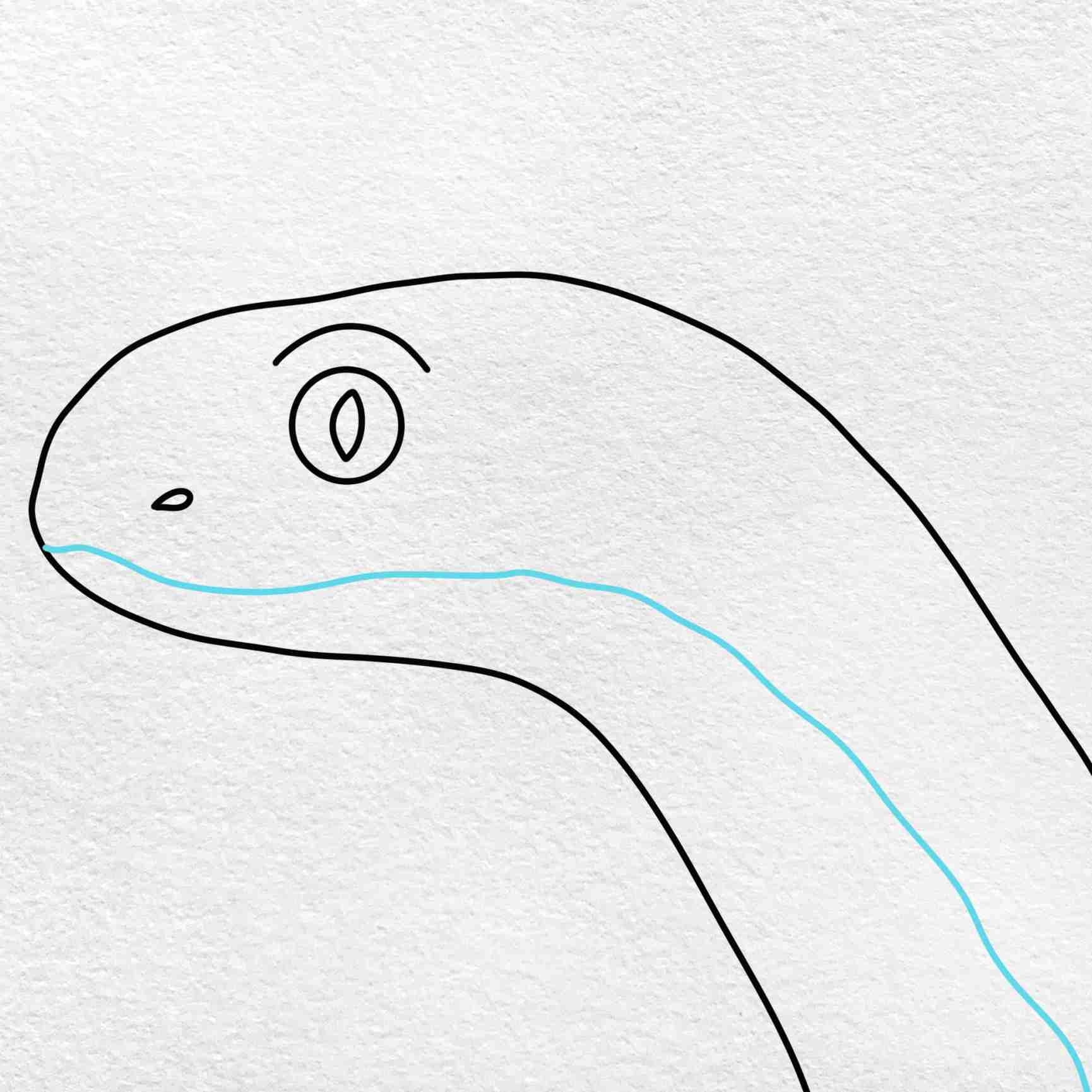 How To Draw A Snake Head HelloArtsy