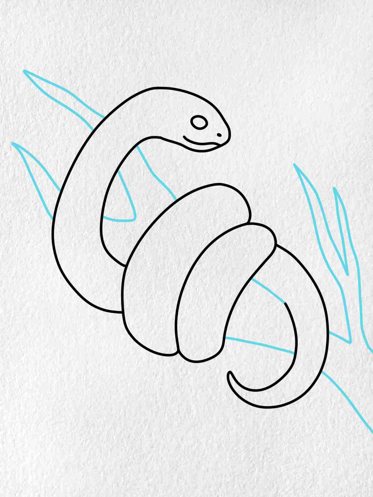 How To Draw A Snake On A Tree HelloArtsy