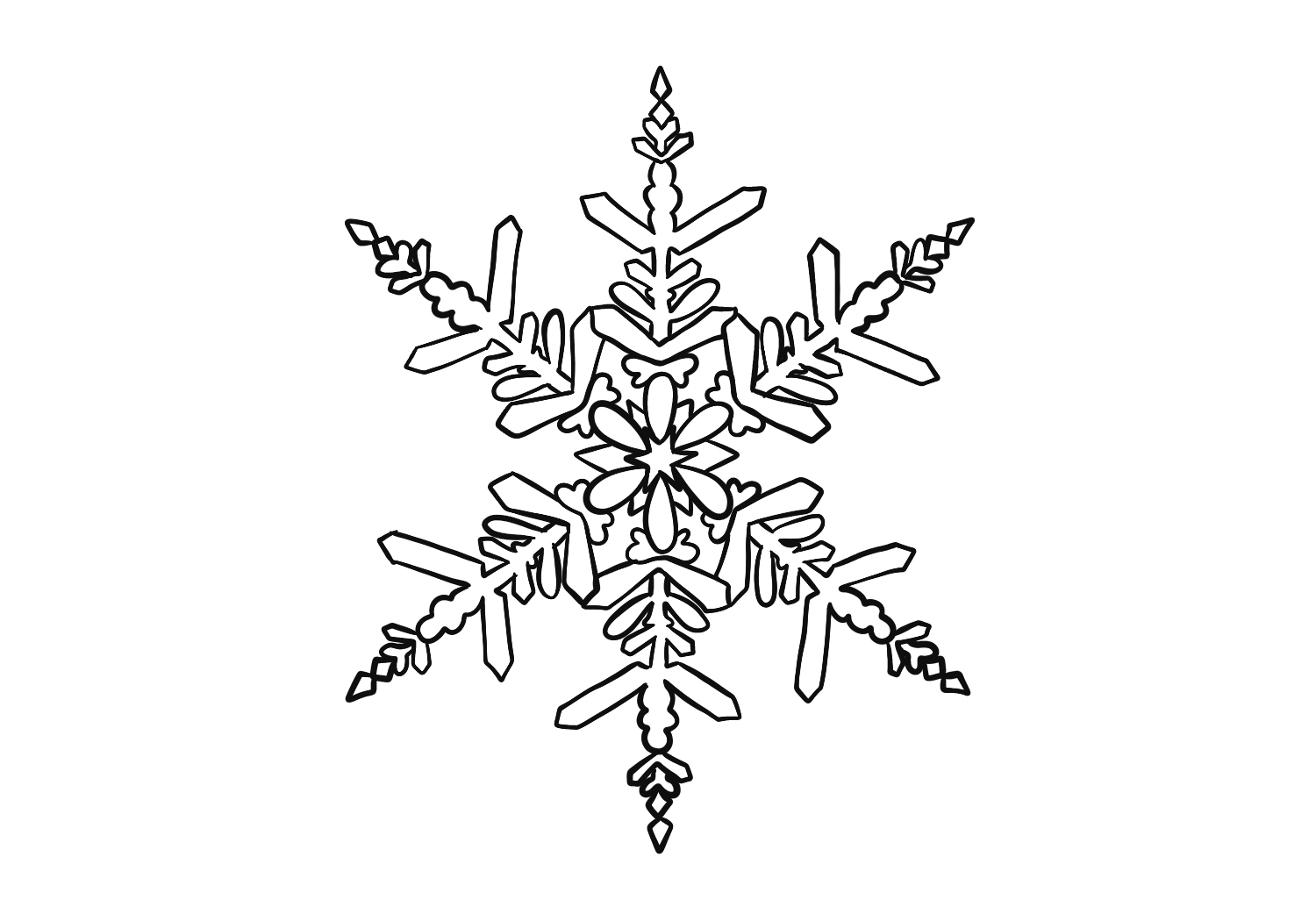 snowflake drawings
