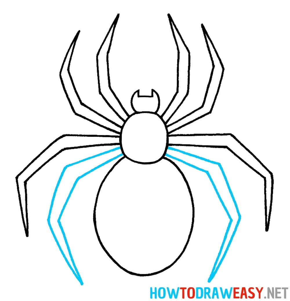 How To Draw A Spider How To Draw Easy