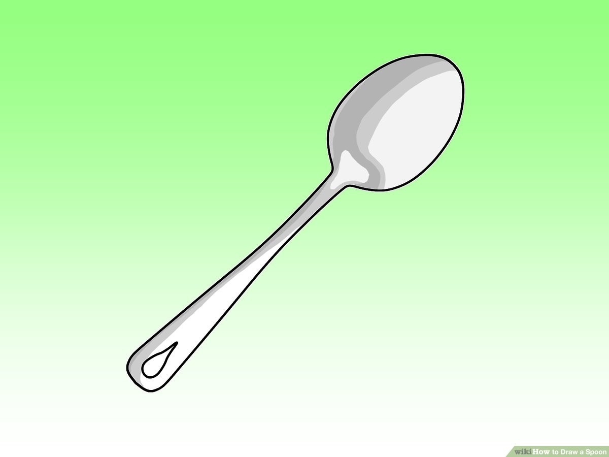 How To Draw A Spoon 10 Steps with Pictures WikiHow