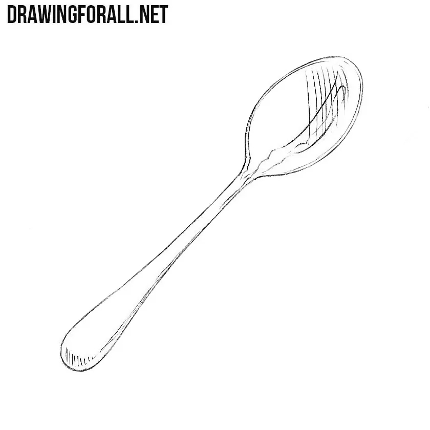 How To Draw A Spoon